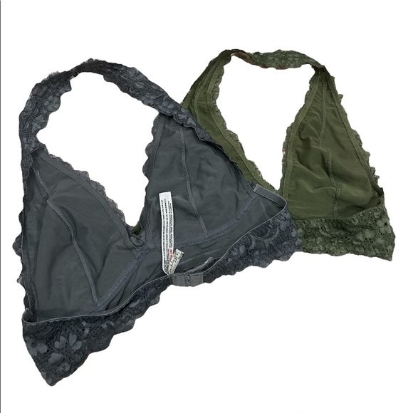 Free People Lace Bralettes Pack of 2 Size Small - Picture 2 of 3